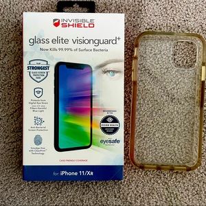 iPhone 11  case and NEW screen protector